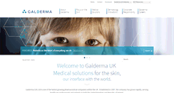 Desktop Screenshot of galderma.co.uk