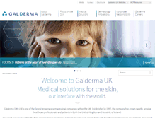 Tablet Screenshot of galderma.co.uk