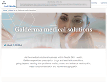 Tablet Screenshot of galderma.com
